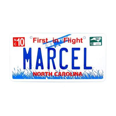 Marcel Tablica Rejestracyjna USA z Imieniem